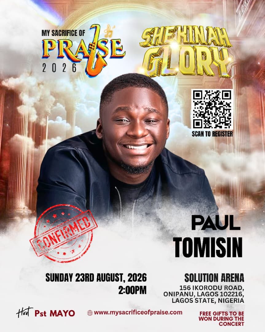 Paul Tomisin, featured minister for Alabaster of Praise 2026